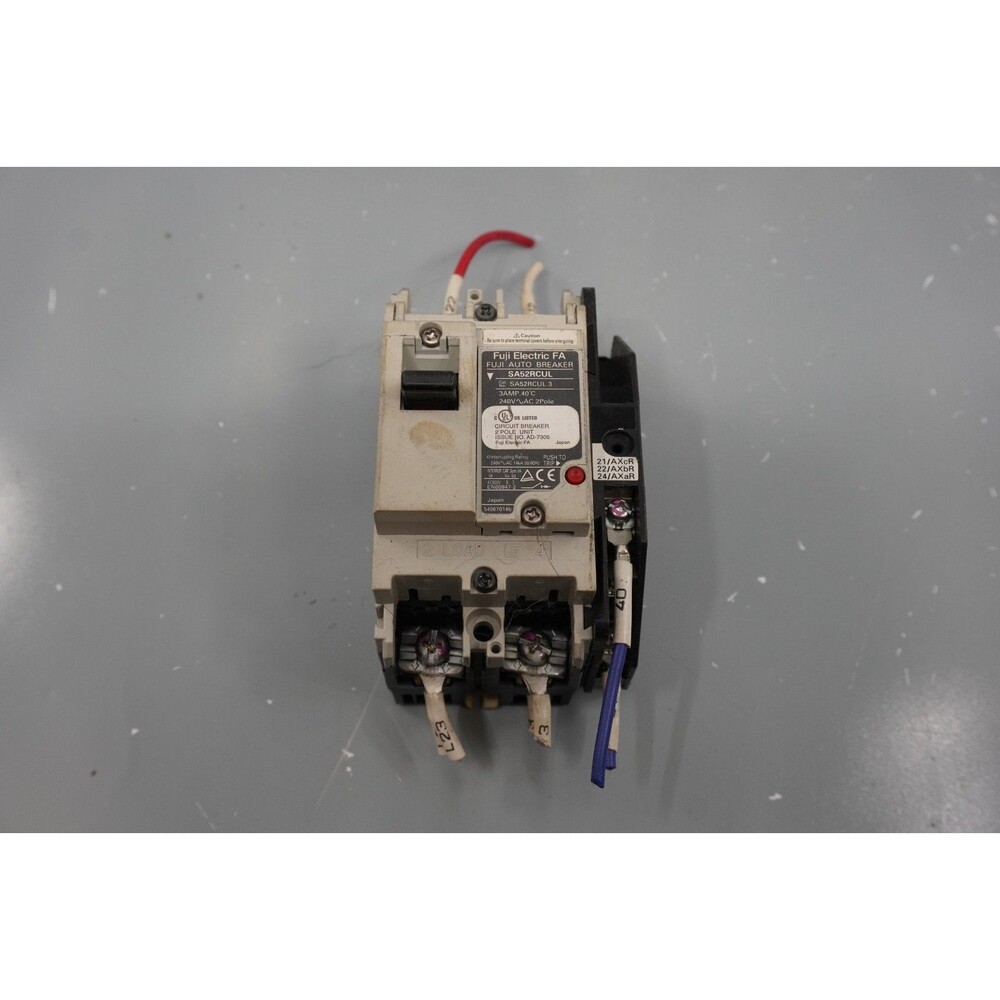 FUJI ELECTRIC FA SA52RCUL 3 AMP 240VAC 2-POLE AUTO BREAKER
